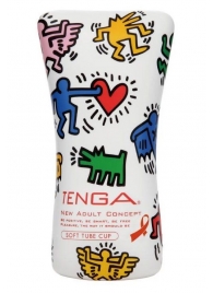 Мастурбатор-туба Keith Haring Soft Tube CUP - Tenga - в Петропавловске-Камчатском купить с доставкой