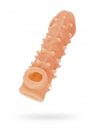 Телесная закрытая насадка с пупырышками Cock Sleeve Size S - 13,8 см. - KOKOS - в Петропавловске-Камчатском купить с доставкой