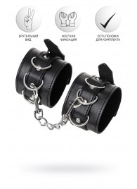 Черные наручники Anonymo на сцепке - ToyFa - купить с доставкой в Петропавловске-Камчатском