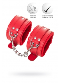 Красные оковы Anonymo из искусственной кожи - ToyFa - купить с доставкой в Петропавловске-Камчатском