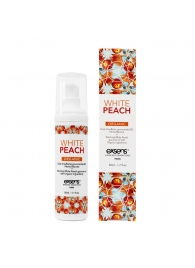 Разогревающее массажное масло Gourmet White Peach Organic с органическими ингредиентами - 50 мл. - Exsens - купить с доставкой в Петропавловске-Камчатском