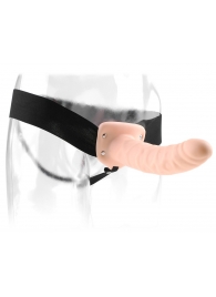 Полый страпон 8  Hollow Strap-On телесного цвета - 19 см. - Pipedream - купить с доставкой в Петропавловске-Камчатском
