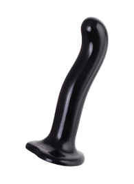 Черный стимулятор для пар P G-Spot Dildo Size M - 18 см. - Strap-on-me - в Петропавловске-Камчатском купить с доставкой