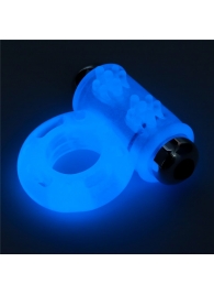 Голубое, светящееся в темноте эрекционное виброкольцо Lumino Play Vibrating Penis Ring - Lovetoy - в Петропавловске-Камчатском купить с доставкой