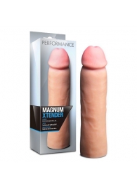 Телесная фаллическая насадка на пенис Magnum Xtender - 23 см. - Blush Novelties - в Петропавловске-Камчатском купить с доставкой