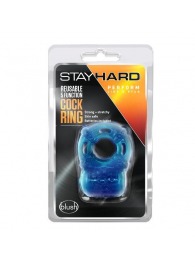 Голубое эрекционное виброкольцо Reusable 5 Function Cock Ring - Blush Novelties - в Петропавловске-Камчатском купить с доставкой