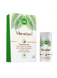 Возбуждающий гель с ароматом кокоса Vibration Coconut - 15 мл. - INTT - купить с доставкой в Петропавловске-Камчатском