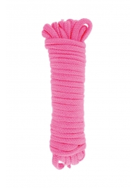Розовая веревка для связывания Sweet Caress Rope - 10 метров - Sweet Caress - купить с доставкой в Петропавловске-Камчатском