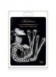 Регулируемые зажимы для сосков Sweet Caress Nipple Chain - Sweet Caress - купить с доставкой в Петропавловске-Камчатском