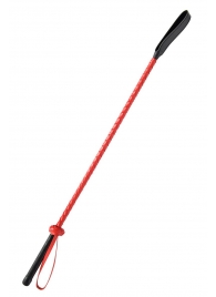 Красно-черный гладкий стек - 71 см. - Fetish Tentation - купить с доставкой в Петропавловске-Камчатском