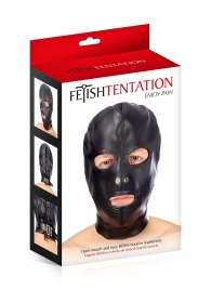 Маска-шлем с прорезями для глаз и рта - Fetish Tentation - купить с доставкой в Петропавловске-Камчатском