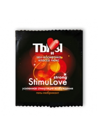 Разогревающий гель-лубрикант Stimulove Strong в одноразовой упаковке - 4 гр. - Биоритм - купить с доставкой в Петропавловске-Камчатском