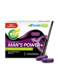 Возбуждающее средство для мужчин Mans Power plus - 10 капсул (0,35 гр.) +1 в подарок - SuperCaps - купить с доставкой в Петропавловске-Камчатском