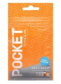 Карманный мастурбатор HEXA-BRICK - Tenga - в Петропавловске-Камчатском купить с доставкой