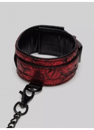 Красно-черные оковы Reversible Faux Leather Ankle Cuffs - Fifty Shades of Grey - купить с доставкой в Петропавловске-Камчатском