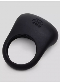 Черное эрекционное виброкольцо Sensation Rechargeable Vibrating Love Ring - Fifty Shades of Grey - в Петропавловске-Камчатском купить с доставкой