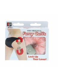 Металлические наручники с розовой меховой опушкой METAL HANDCUFF WITH PLUSH PINK - Dream Toys - купить с доставкой в Петропавловске-Камчатском