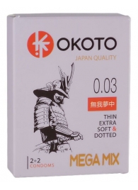 Набор из 4 презервативов OKOTO MegaMIX - Sitabella - купить с доставкой в Петропавловске-Камчатском