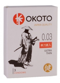 Ультратонкие презервативы OKOTO Ultra Thin - 3 шт. - Sitabella - купить с доставкой в Петропавловске-Камчатском