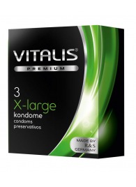 Презервативы увеличенного размера VITALIS PREMIUM x-large - 3 шт. - Vitalis - купить с доставкой в Петропавловске-Камчатском