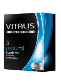 Классические презервативы VITALIS PREMIUM natural - 3 шт. - Vitalis - купить с доставкой в Петропавловске-Камчатском