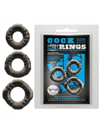 Набор из 3 эластичных дымчатых эрекционных колец - Baile - в Петропавловске-Камчатском купить с доставкой