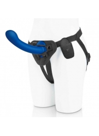 Синяя насадка Remote Control P-Spot G-Spot с черными трусиками - 20 см. - Pegasus - купить с доставкой в Петропавловске-Камчатском