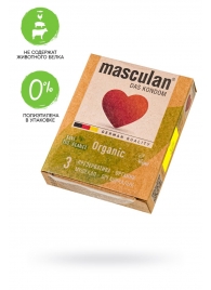 Экологически чистые презервативы Masculan Organic - 3 шт. - Masculan - купить с доставкой в Петропавловске-Камчатском