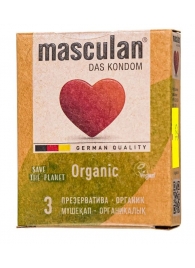 Экологически чистые презервативы Masculan Organic - 3 шт. - Masculan - купить с доставкой в Петропавловске-Камчатском