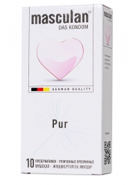Супертонкие презервативы Masculan Pur - 10 шт. - Masculan - купить с доставкой в Петропавловске-Камчатском