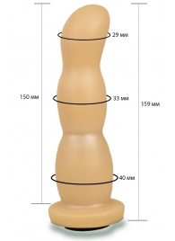 Телесная рельефная насадка Harness - 15,9 см. - LOVETOY (А-Полимер) - купить с доставкой в Петропавловске-Камчатском