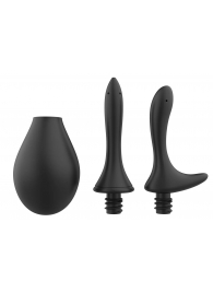 Черный анальный душ Nexus Anal Douche Set с 2 сменными насадками - Nexus Range - купить с доставкой в Петропавловске-Камчатском