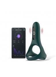 Изумрудное виброкольцо Magic Motion Rise с подхватом мошонки - Magic Motion - в Петропавловске-Камчатском купить с доставкой