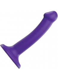 Фиолетовый фаллоимитатор-насадка Strap-On-Me Dildo Dual Density size S - 17 см. - Strap-on-me - купить с доставкой в Петропавловске-Камчатском