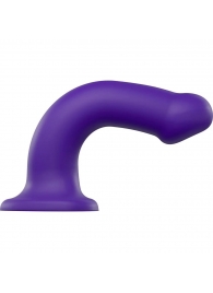 Фиолетовый фаллоимитатор-насадка Strap-On-Me Dildo Dual Density size L - 19 см. - Strap-on-me - купить с доставкой в Петропавловске-Камчатском
