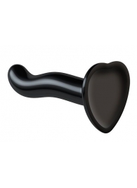 Черный фаллоимитатор-насадка Strap-On-Me P G spot Dildo size S - 16,4 см. - Strap-on-me - купить с доставкой в Петропавловске-Камчатском
