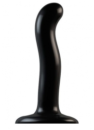 Черный фаллоимитатор-насадка Strap-On-Me P G spot Dildo size S - 16,4 см. - Strap-on-me - купить с доставкой в Петропавловске-Камчатском