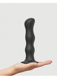 Черная насадка Strap-On-Me Dildo Geisha Balls size XL - Strap-on-me - купить с доставкой в Петропавловске-Камчатском