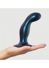 Темно-синяя насадка Strap-On-Me Dildo Plug Snaky size M - Strap-on-me - купить с доставкой в Петропавловске-Камчатском