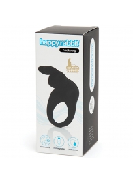 Черное эрекционное виброкольцо Happy Rabbit Rechargeable Rabbit Cock Ring - Happy Rabbit - в Петропавловске-Камчатском купить с доставкой