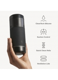 Черный мастурбатор с контролем всасывания Arcwave Pow Stroker - Arcwave - в Петропавловске-Камчатском купить с доставкой