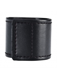 Хомут-утяжка для мошонки из искусственной кожи на липучке VELCRO BALL STRETCHER- 4 см. - BlueLine - в Петропавловске-Камчатском купить с доставкой