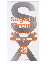 Ультратонкие презервативы Sagami Xtreme Superthin - 36 шт. - Sagami - купить с доставкой в Петропавловске-Камчатском