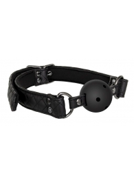 Черный кляп-шарик BALL GAG DIAMOND - Dream Toys - купить с доставкой в Петропавловске-Камчатском