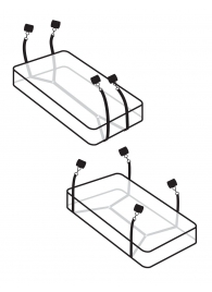 Фиксаторы для кровати WRAPAROUND MATTRESS RESTRAIN - Pipedream - купить с доставкой в Петропавловске-Камчатском