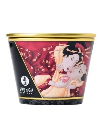 Массажная  свеча Sparkling Strawberry Wine с ароматом клубничного вина - 170 мл. - Shunga - купить с доставкой в Петропавловске-Камчатском