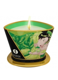 Массажная свеча Exotic Green Tea с ароматом зелёного чая - 170 мл. - Shunga - купить с доставкой в Петропавловске-Камчатском