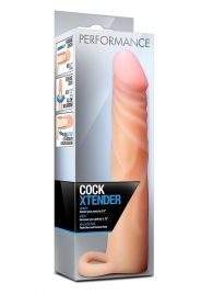 Телесная насадка на пенис Cock Xtender - 17,7 см. - Blush Novelties - в Петропавловске-Камчатском купить с доставкой