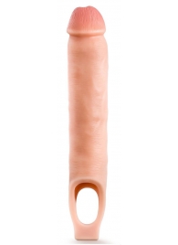 Телесная насадка-удлинитель 11.5 Inch Silicone Cock Sheath Penis Extender - 29,2 см. - Blush Novelties - в Петропавловске-Камчатском купить с доставкой