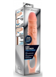 Телесная насадка на пенис 9 Inch Cock Sheath Extender - 22,2 см. - Blush Novelties - в Петропавловске-Камчатском купить с доставкой